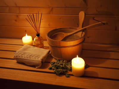 Blockhaus mit Sauna im Harz